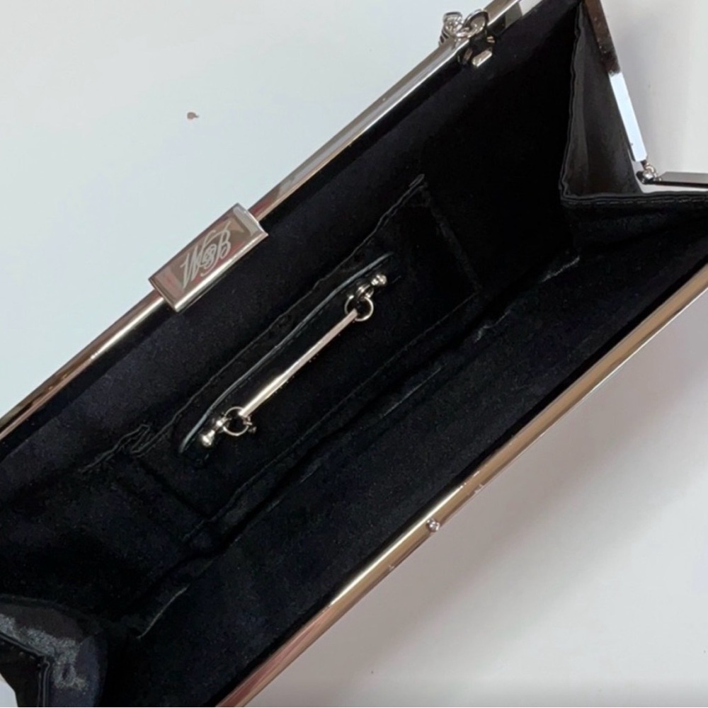 White House Black Market Black Floral Clutch - Picture 11 of 13